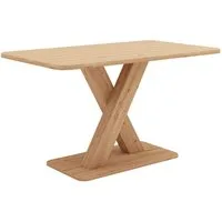 Home affaire Esstisch Miles Tisch, Esszimmertisch, Küchentisch (1-St), Esstisch mit X Gestell und Bodenplatte. Breite 137 cm, fix Tisch