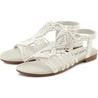 LASCANA Sommerschuh Sandale Sandalette, Sommerschuh mit elastischem Riemchen VEGAN