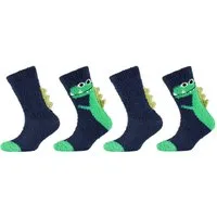 Camano Socken COSY FANCY APPLICATION SOCKS (4-Paar) mit elastischem Bund