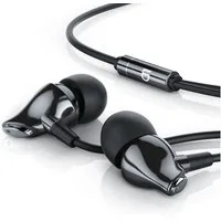 LIAM&DAAN Ceramic High End Earphone "Swan" 3,5 mm Klinkenanschluss, 8mm Treiber In-Ear-Kopfhörer (Aramid Kabel mit Knickschutz, inkl. 18 Silikonaufsätze, Premium Klang)