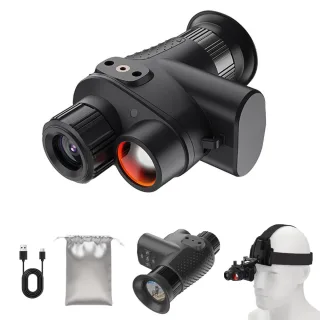 IPRee NV4500 4K Mini Night Vision Device, 8X Digital Zoom Range 400M Infrared Night Vision Monocular, IP54 Waterproof wi