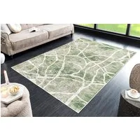 riess-ambiente Designteppich JUNGLE 230x160cm grün beige · Kurzflor-Teppich im Urban-Jungle Design, rechteckig, Höhe: 8 mm, Wohnzimmer · Indoor · pflegeleicht · Grafikmuster · Schlafzimmer