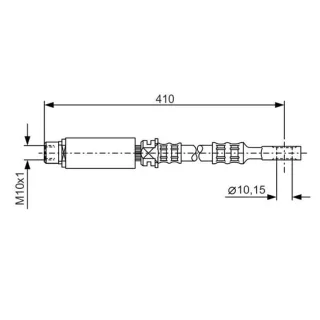 Bosch Bremsschlauch vorne Opel Astra G Zafira A
