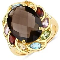 Rafaela Donata Fingerring gelbgold, aus Sterling Silber
