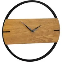 relaxdays Wanduhr Holzoptik