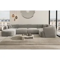 Sofa Dreams Wohnlandschaft Polster Sofa Stoff Wohnlandschaft Tabarca U Form Polstersofa, Loungesofa