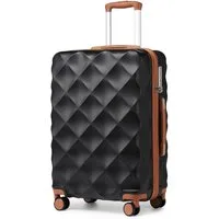 British Traveller Koffer ABS+PC Trolley mit TSA-Schloss, Ideal als Reisekoffer, Rollkoffer
