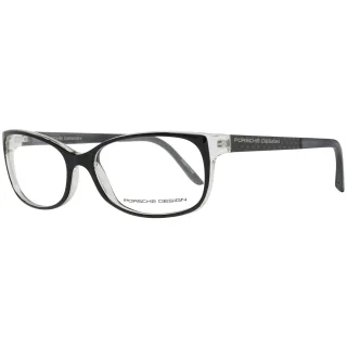 Porsche Design Rechteckig Schwarz auf Kristall Damen Brillenfassungen