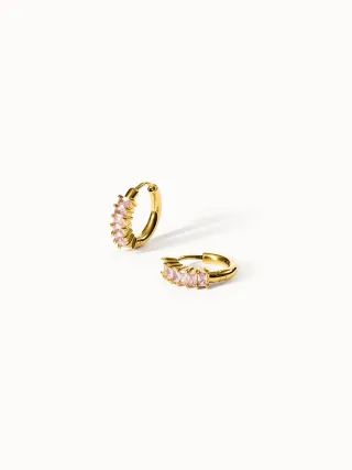 PURELEI Pink Love Ohrringe mit Zirkonia Steinen