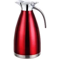 Cheffinger Isolierkanne Thermoskanne 1,8L Isolierkanne Teekanne Thermosflasche Kaffeekanne, 1.8 l, (1-St)