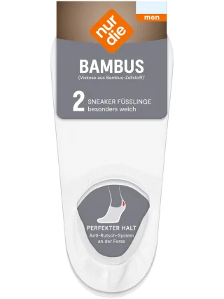 NUR DIE Herren Sneaker Socken Bambus¹ 2er Pack
