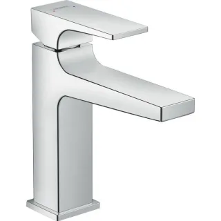 hansgrohe Metropol 110 Waschtisch-Einhebelmischer 32506000 5 l/min, mit Hebelgriff und Zugstangen-Ablaufgarnitur, chrom