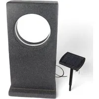 Arnusa LED Solarleuchte Moderne Gartenleuchte Gartenlampe Solarlampe, Tageslichtsensor, LED fest integriert, Tageslichtweiß, 63,5 x 18 x 32 cm Gartenstatue