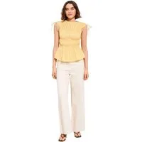 Friends Like These Blusentop Friends Like These geraffte Bluse mit Bindegürtel (1-tlg)