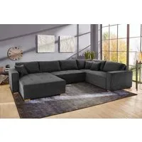 Jockenhöfer Gruppe Wohnlandschaft Brixen U-Form, B: 379 cm, mit Bettfunktion, Bettkasten & Zierkissen