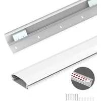 conecto Kabelkanal zum Kleben oder Schrauben PVC oder Alu, 50-100cm