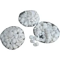 Deko-Impression Dekosteine 3 Kilo Flusssteine, Dekosteine, Zierkies, Flusskiesel, weiss, (3-St)