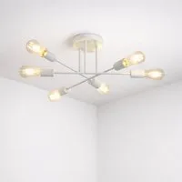 ZMH Deckenleuchten 6 Flammig Deckenlampe Vintage Retro ohne Leuchtmittel für Schlafzimmer, LED wechselbar