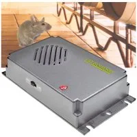 ISOTRONIC Ultraschall-Tierabwehr Mobiler Ultraschall Vertreiber, Mäuse & Ratten Abwehr, Batterie, 40m², 1-tlg., 1er/2er-Set, Batterie-Ultraschall-Abwehr gegen Mäuse & Ratten für bis zu 40m²