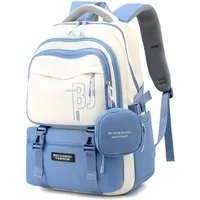 Blusmart Schulrucksack Jungen mädchen teenager schultasche mit Geldbörse (Wasserdicht Rucksack, 1-tlg., Laptop tasche backpack), für Jungen und Mädchen