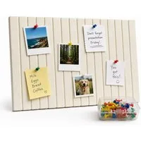 relaxdays Pinnwand Selbstklebendes Filzpinnwand Set, (2-tlg), Beige, 60 x 40 cm