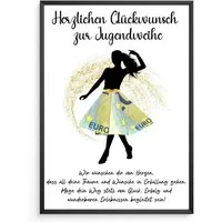 Tigerlino Poster Geldgeschenk zur Jugendweihe Geschenkidee Mädchen
