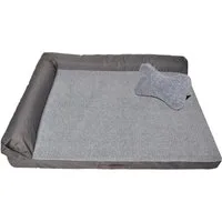M-Diamant Tierbett Hundebett Waschbares orthopädisches Haustierbett Hunde Katzen, Plüsch, Rutschfest & atmungsaktiv