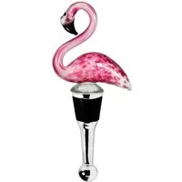EDZARD Flaschenverschluss Flamingo, Flaschenkorken für Champagnerflaschen im Stil traditioneller Glaskunst