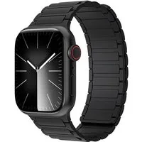 Wigento Smartwatch-Armband Für Apple Watch SE 2023 40mm Silikon Magnetschlaufe Arm Band Schwarz