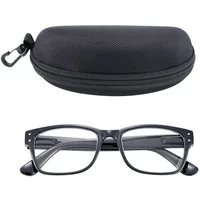 shop'n smile ideoon Lesehilfe Blaulichtfilter-Brille +3,0 PC- & Gaming-Brille für entspanntes Sehen, PC-Brille +3,0 Dioptrien: 40% Blaulichtfilter, UV 400 & flexibles Etui
