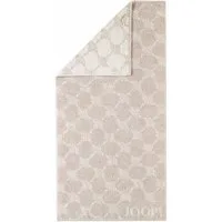 JOOP! Handtuch Waschhandschuh Classic Cornflower Sand 1611 30, Walkfrottier (1-St), Wendedesign, Logo, Flauschig