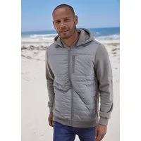 H.I.S Kapuzensweatjacke im vorderen Bereich gesteppt, mit abnehmbarer Kapuze