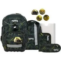 ergobag Schulranzen pack Set (6-tlg., 6-teiliges Set), größenverstellbares Rückensystem