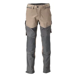 MASCOT Herren Hose mit Knietaschen CUSTOMIZED Dunkel Sandbeige / Anthrazitgrau 45 - 22279-605-5689-82C45