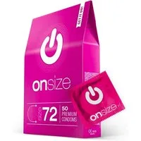 ON Condoms Kondome ONsize verschiedene Größen, perfekte Passform, Moderne Marke, faires Kondom