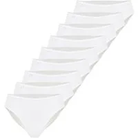 sloggi Taillenslip 24/7 mit angenehmen Elastikbund und Picotspitze im 9er Pack