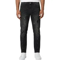 Tazzio Slim-fit-Jeans A110 Destroyed-Look mit Paint-Splatter-Effekt & Used-Waschung