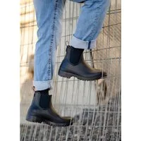 Beck Herren Chelsea Regenstiefel Worker Gummistiefel (für trockene Füße, bei Regen- und Matschwetter) sehr leicht, wasserdicht, geformte Einlegesohle
