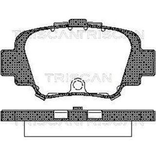 Triscan Bremsbel?ge hinten Nissan Micra K11