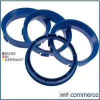 BRANDT AUTOMOTIVE Reifenstift 4X Zentrierringe blau Felgen Ringe Made in Germany, Maße: 66,6 x 57,1 mm