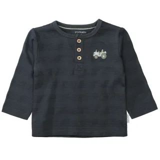 STACCATO - Kn.-Shirt dark anthra struc. - Gr. - 74