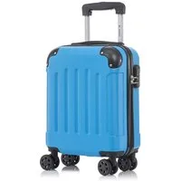 YONSLY Hartschalen-Trolley Hartschalen-Koffer Trolley 360° Rollen, robuster Reisekoffer, 4 Rollen, mit Zahlenschloss, für Business und Urlaub 46/55/66/76 cm