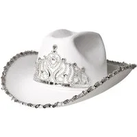 Boland Kostüm Cowboyhut Glimmer weiß