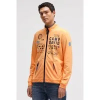 CAMP DAVID Sweatjacke mit reflektierenden Details