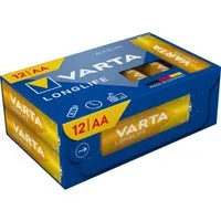 VARTA 12 x 4106 Longlife AA / Mignon Alkaline Batterien in 12er Cube Box Batterie