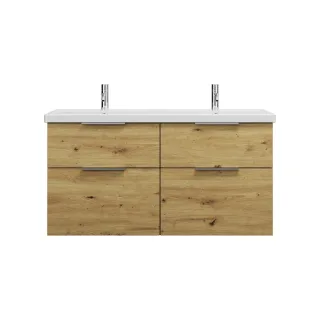 Burgbad Keramik Waschtisch-Set Eqio Eiche Dekor Urban/Alpinweiss, SEYT123F5662C0001 SEYT123F5662C0001