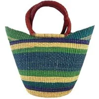 maishameanslife Einkaufskorb Bolga Bag - Taifa - U-Form, Kunstvoll geflochtene Bolga Körbe – Charakterstücke voller Tradition
