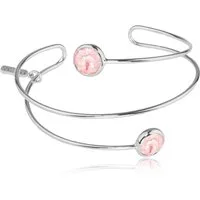 LUISIA® Armreif "Spiral Armreif Fjella mit zwei Kristallen von Swarovski®" (inkl. Schmuckbox)