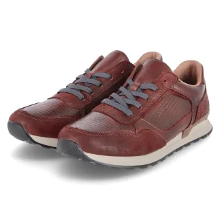 Rieker Low Sneaker - Gr. 41 - Rot - Glattleder