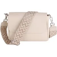 MIRROSI Umhängetasche Damen, Crossbody Bag, Echtleder Made in Italy (1 Tasche 2 Gurte oder Basic Version 1 Tasche 1 Gurt), 27x20x7cm (BXHXT) Mittelgroß